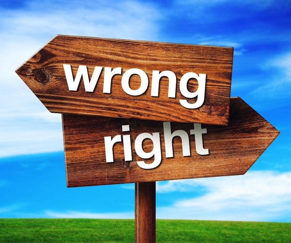 Wrong and Right: Inspiring and Motivating Message
